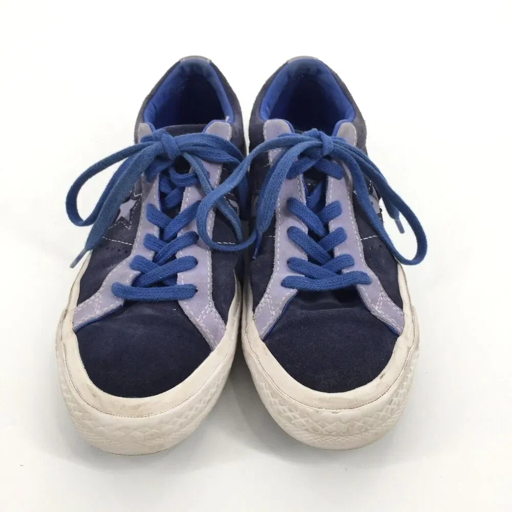 Converse One Star Carnival Low Top Eclipse Sneakers 5 Big Kid 7.5 W Blue Suede